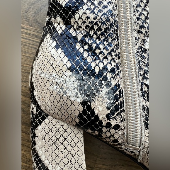 Marc Fisher Python Block Heel Booties - Picture 10 of 16